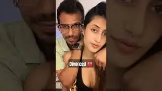Divorced 💔 #yuzuvendrachahal and #danashree #telugu