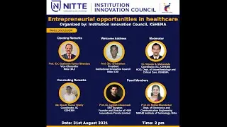 Entrepreneurial Opportunities in Healthcare | KSHEMA