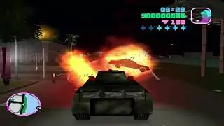 GTA Vicecity: Tank Rampage - 4 Star Police Mayhem!