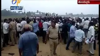 Villagers Stages Protest Against Aqua Food Park Turns Violent