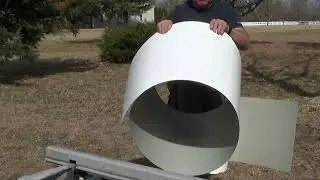 Cut aluminum trim coil stock, free-hand.