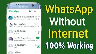 How to USE Whatsapp Without Internet || How to use whatsapp without wifi or data
