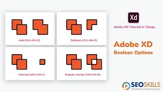 adobe xd boolean options tutorial in telugu