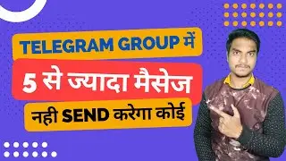 How set custom welcome message in telegram group | How to set punishment for send many message
