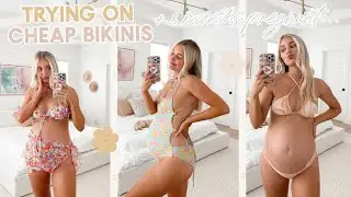 trying on cheap bikinis 8 months pregnant!! | Aspyn Ovard