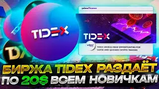 AIRDROP TIDEX - 20 ДОЛЛАРОВ ОТ БИРЖИ КРИПТОВАЛЮТОЙ