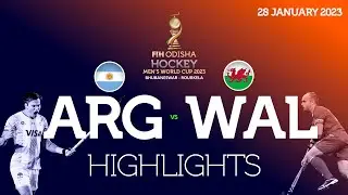 FIH Odisha Hockey Men's World Cup 2023 - Short Highlights : Argentina vs Wales | #HWC2023