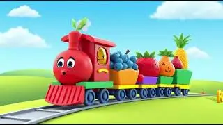 Fruit Train Song 🚂🍎#kids #poems #cartoon #foryou #baby #jariworld #short poems #fun learning 