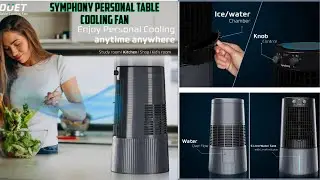 Symphony Duet Personal Table Cooling Fan Unboxing & Review | Small Air Cooler