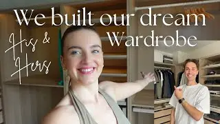 We built our dream his and hers wardrobe room