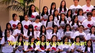 Write Your Word upon My Heart - Lord, I Want to be a Christian with lyric - M camp 2014 - TJC Irvine