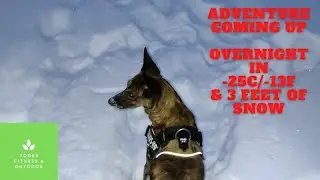 Planning an overnight, deep snow and freezing temperatures #coldcamping #wintercamping #snowcamping
