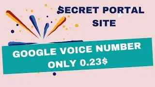 Google voice Secret  Portal Site || Cost Only 0.23$!!