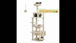 Large Cat Tree and Tower for Indoor Cats #catsitting #cathouse #cats #cat