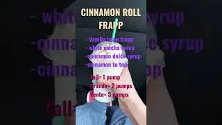 how to order cinnamon roll Frappuccino (Starbucks secret menu)