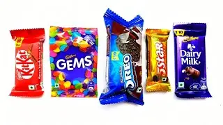 dairymilk | 5star | cadbury oreo biscuit  | gems | kitkat 🍫