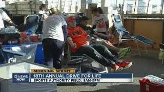 Bonfils Blood Center Drive for Life is Tuesday at Sports Authority Field at Mile High