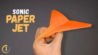 How To Make a Sonic Jet Paper Airplane - Origami Paper Plane That Flies Far