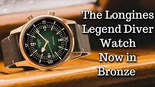 Introducing The Longines Legend Diver Watch in Bronze, 300m Automatic Dive Watch with Green Dial