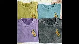 🐾🌼 Katze & Sonnenblume: Stickshirt voller Poesie, Licht und Freude  #nuvicaeu