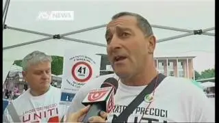 LAVORATORI PRECOCI: &laquo;DOPO 40 ANNI E&rsquo; ORA DI FINIRLA&raquo;