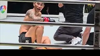 Tawanchai PK Saenchai Leg Break against Liu Mengyang #thaiboxing #china #kickboxing #fight 