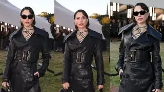Demet &Ouml;zdemir participa da after-party ap&oacute;s o desfile Burberry Summer 2026 durante a London Fashion
