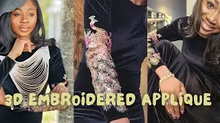 HOW TO SEW A 3D EMBROIDERED APPLIQUE: FAST & EASY! 