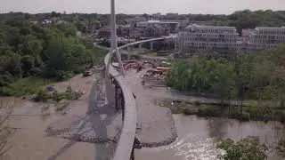 Columbus, Ohio Drone Video - Dublin Pedestrian Bridge