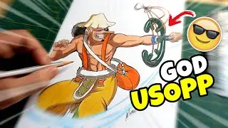 Como desenhar o Usopp de One Piece (GOD USOPP) passo a passo