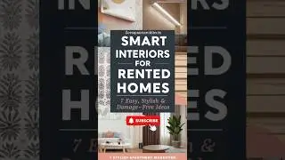 Creative Design Ideas for Rented Homes | Removable D&eacute;cor, Smart Storage & Stylish Upgrades #shorts