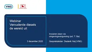Webinar Verouderde diesels de wereld uit - 3 december 2025
