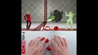Charge motion on Hit Box #HitBox #HowToHitBox #KOF #KOFXV #Leverless