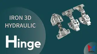 Iron 3D hydraulic hinge