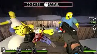 Left 4 Dead 2: Festive Militia Xmas with Santa Tank!