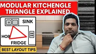 Working Triangle of Modular Kitchen | What is kitchen working triangle