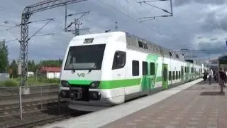 Finnish trains at Toijala railway station [Full HD]