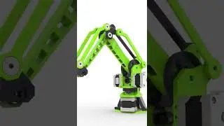 Small Robotic Arm Mechanism Design and Animation | Solidworks | Keyshot | Industrial Design | CAD
