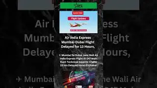Air India Express Mumbai Dubai Flight Delayed for 13 Hours I HZA News & Entertainment #shorts #news
