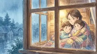 Rainy morning in a quiet village | Anime feel | Relaxing | Good mood