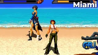 Evy & Aki &ndash; BOR Remix OpenBOR Co-Op 2025 Gameplay (Stage 1: Miami)
