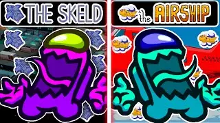 Among Us Hide N Seek (Airship Map & Skeld Map) - Hider Gameplay - Seeker Gameplay