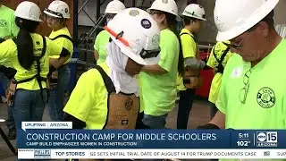 Valley students attending free camp to learn construction skills