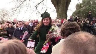 The Royal Family at Sandringham Christmas Day 2024