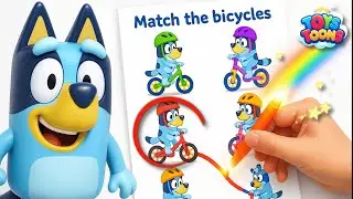 Bluey Challenge from the Magic Book! 🌈💧 Learning Colors and Solving Fun Puzzles for Kids!