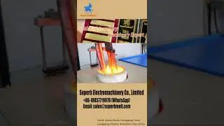 SuperbMelt granulator for producing gold/silver/copper granules Granulating machine working process