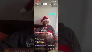 Rosealee and ackeem celebrating Christmas in matching pyjamas 