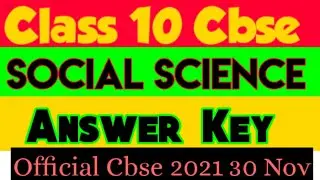 Class 10 Term 1 | SST Paper Answer Key| #answerkey | #sstanswerkey  #AnswerKeyofSocialScience087