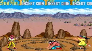 #6 Macete boss Chief Scalpem Wigwam Sunset Riders (Arcade) - glitch jump