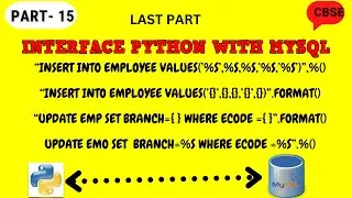 PYTHON ~ MYSQL CONNECTIVITY | PARAMETERISED QURIES | OLD STYLE | NEW STYLE | GRADE 12